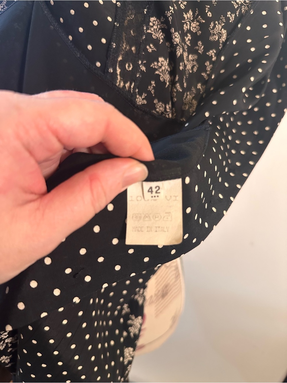 Gala Blanc Black and White Mixed-Print Button-Front Mini Dress - Picture 8 of 10